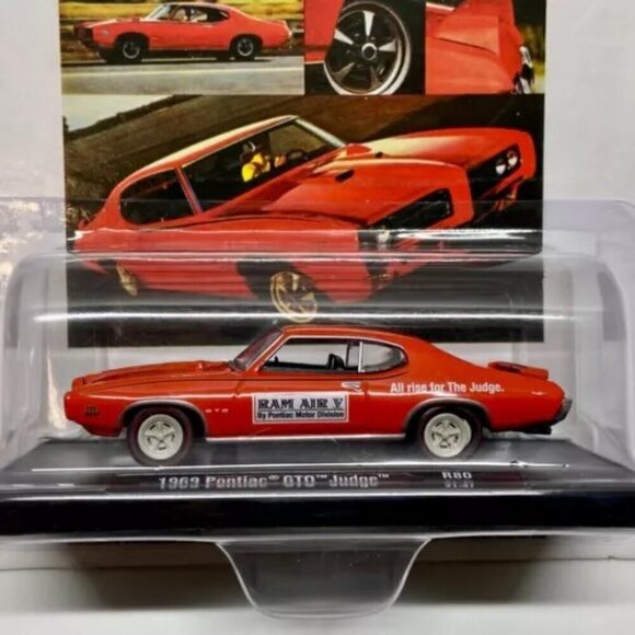 M2 Machines 1969 Pontiac GTO Judge R80 Orange Auto-Drivers 1:64 The Judge Car - Picture 2 of 15